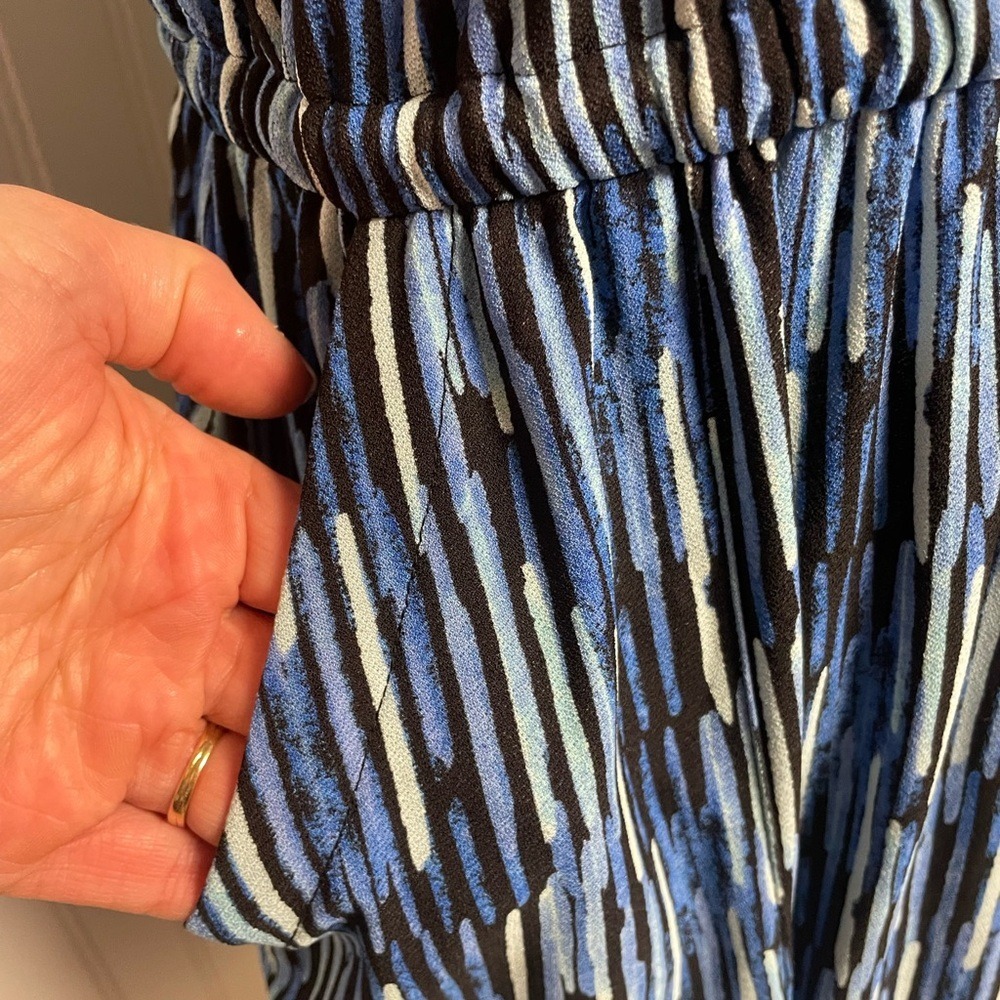 Apt. 9 Blue Midi Sleeveless Dress Women's M - Picture 5 of 7